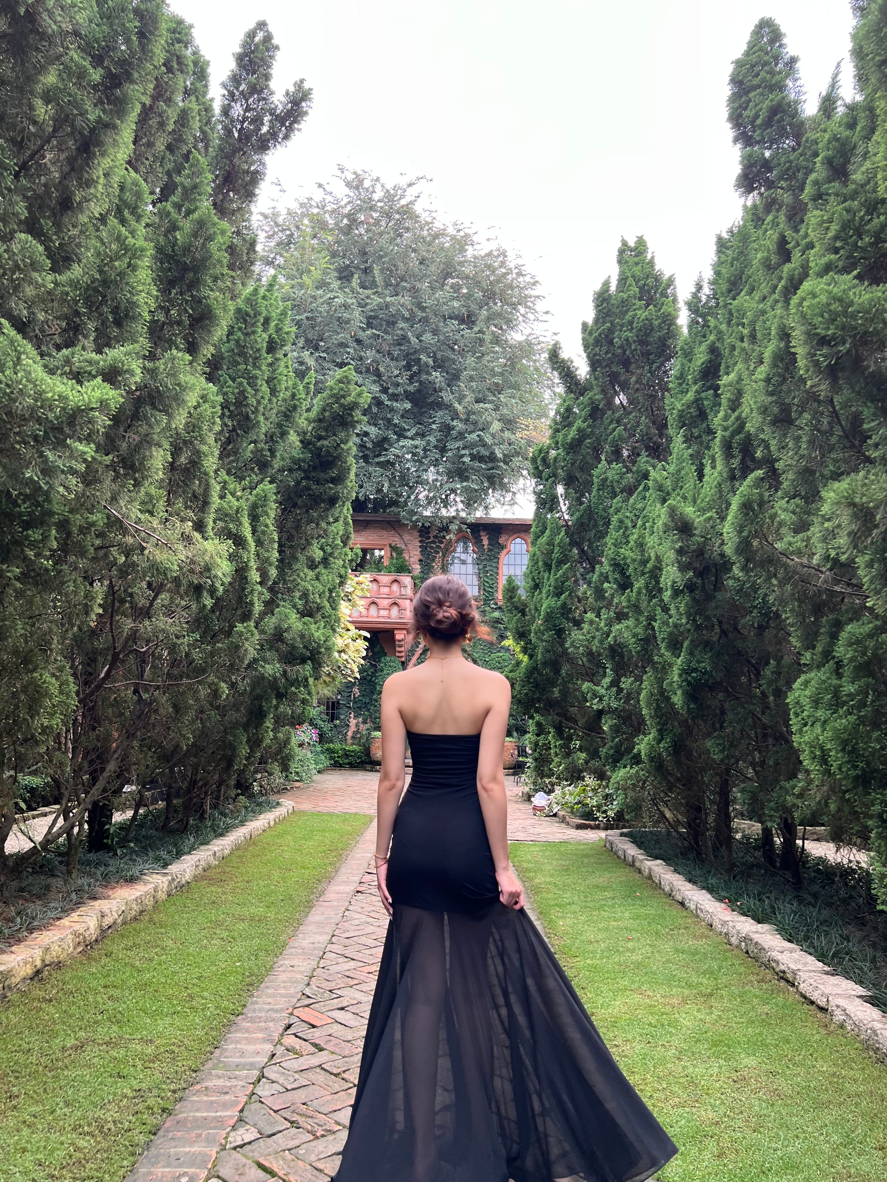 Amelia dress - legs see through maxi