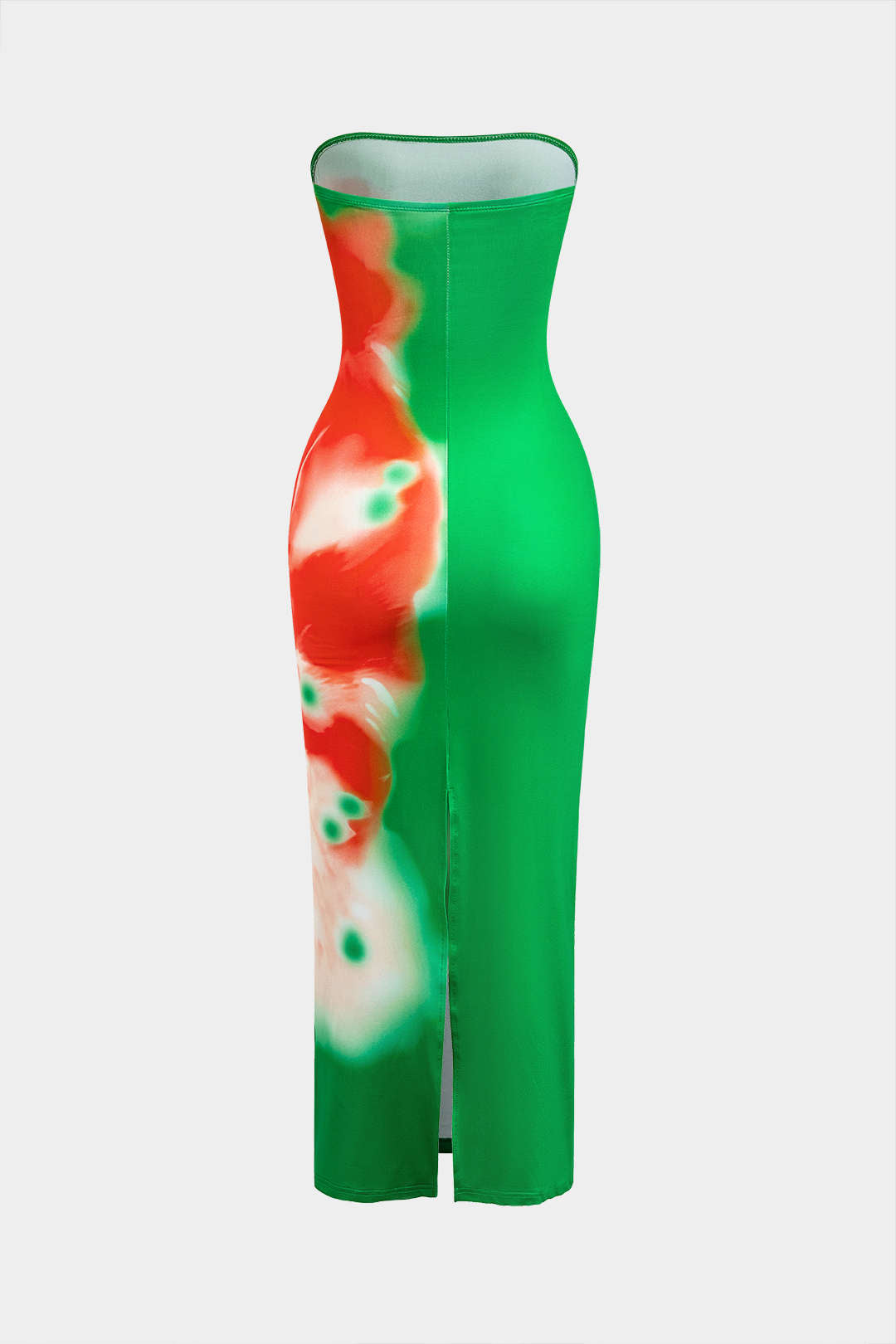 Floral Print Slit Maxi Dress