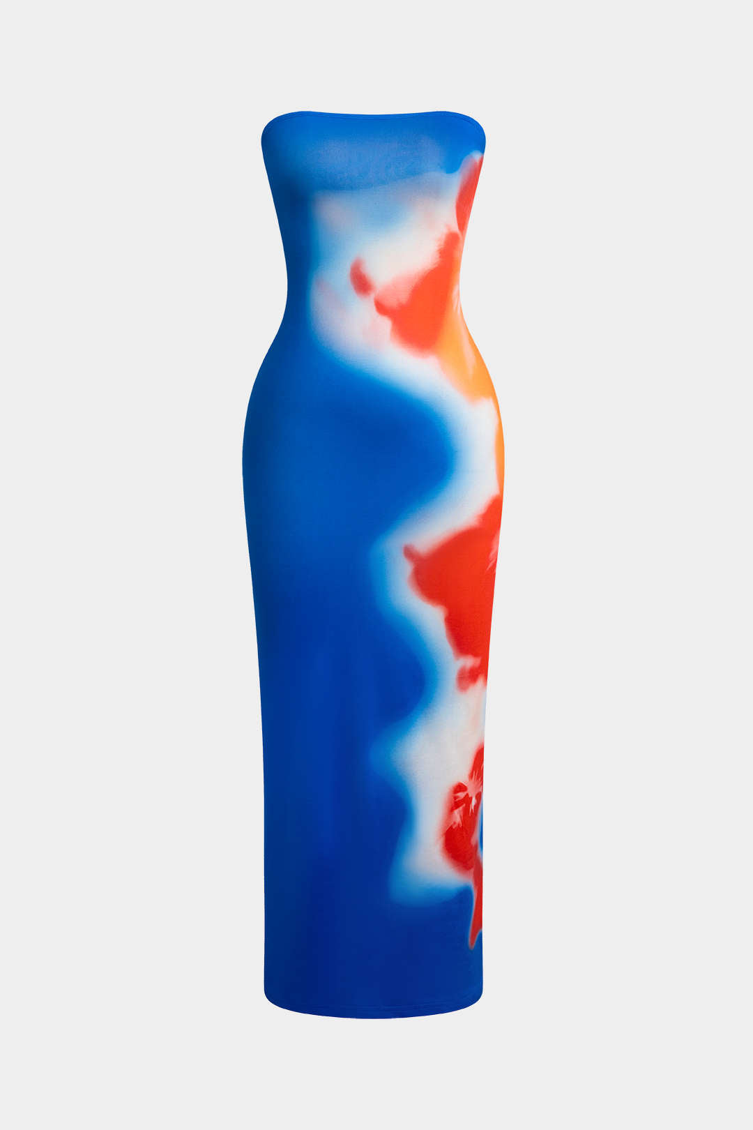 Floral Print Slit Maxi Dress