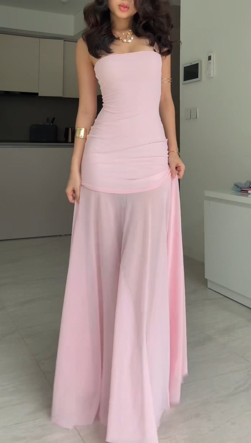 Amelia dress - legs see through maxi
