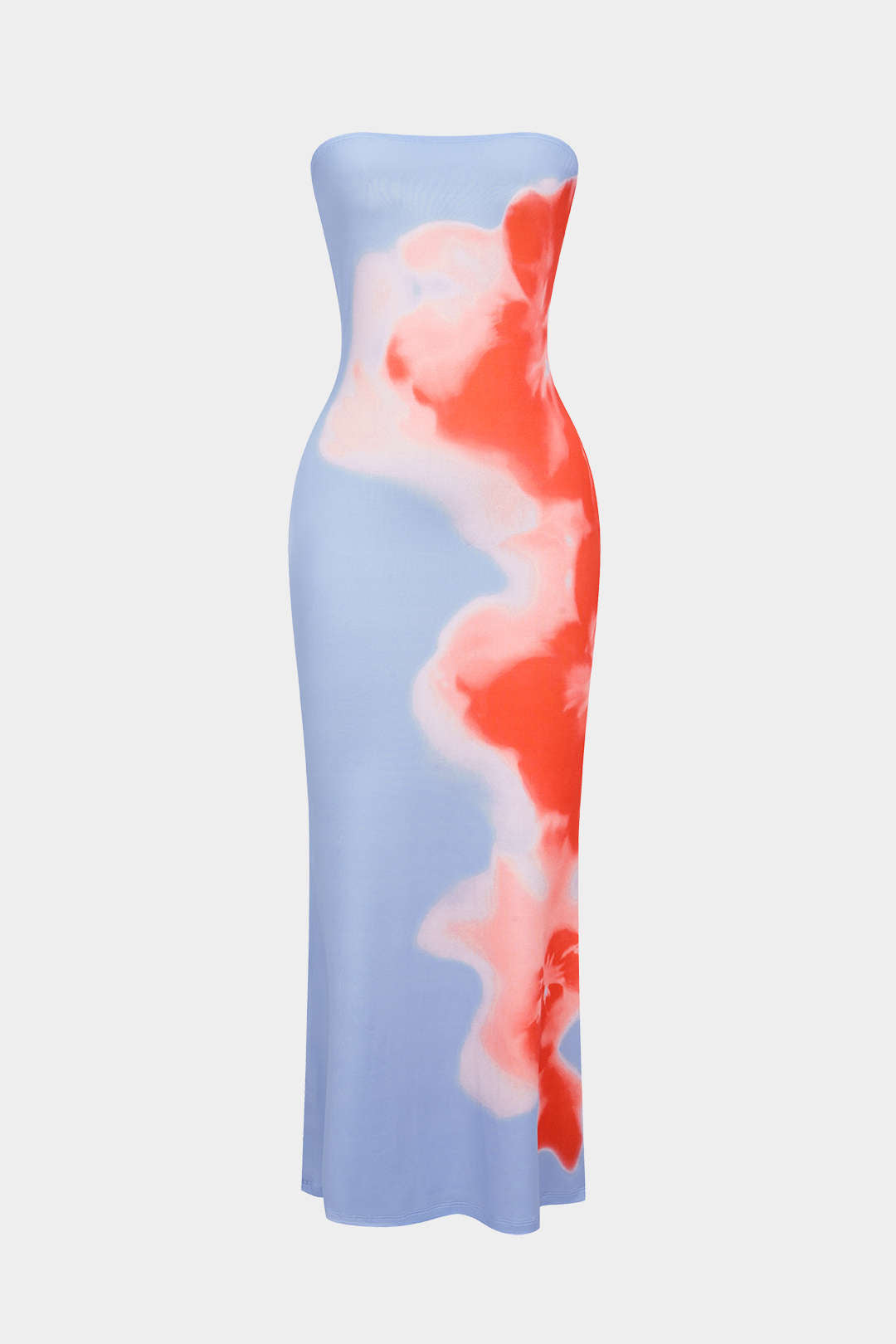 Floral Print Slit Maxi Dress